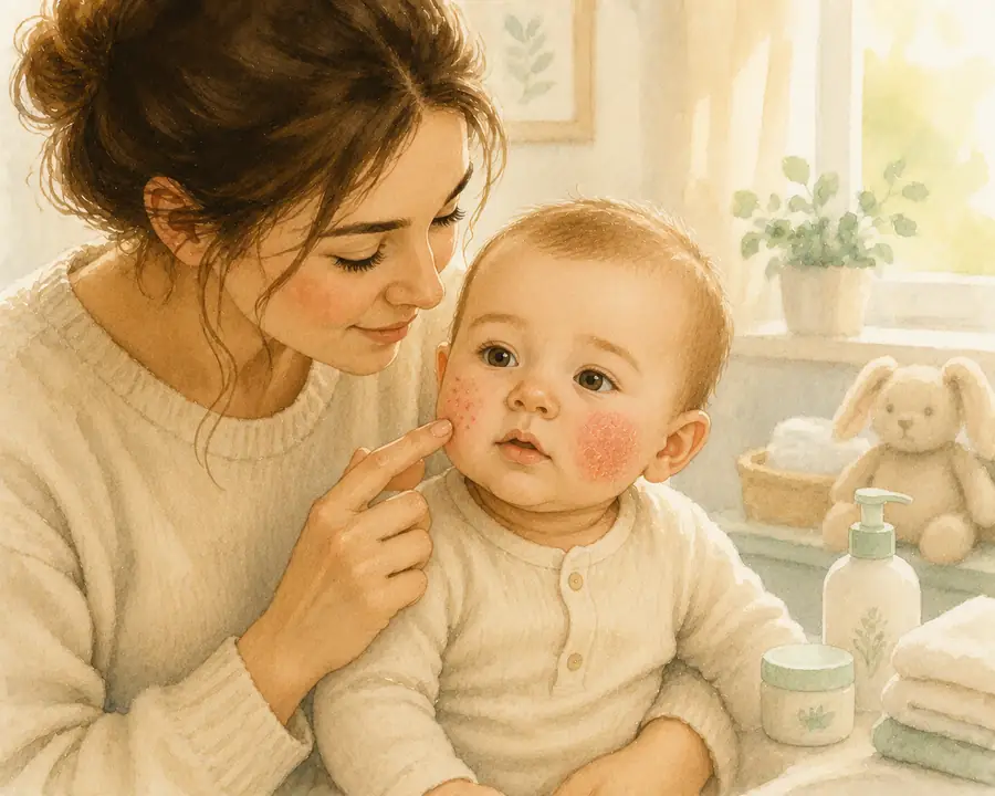 Baby eczema vs. baby acne: how to tell the difference