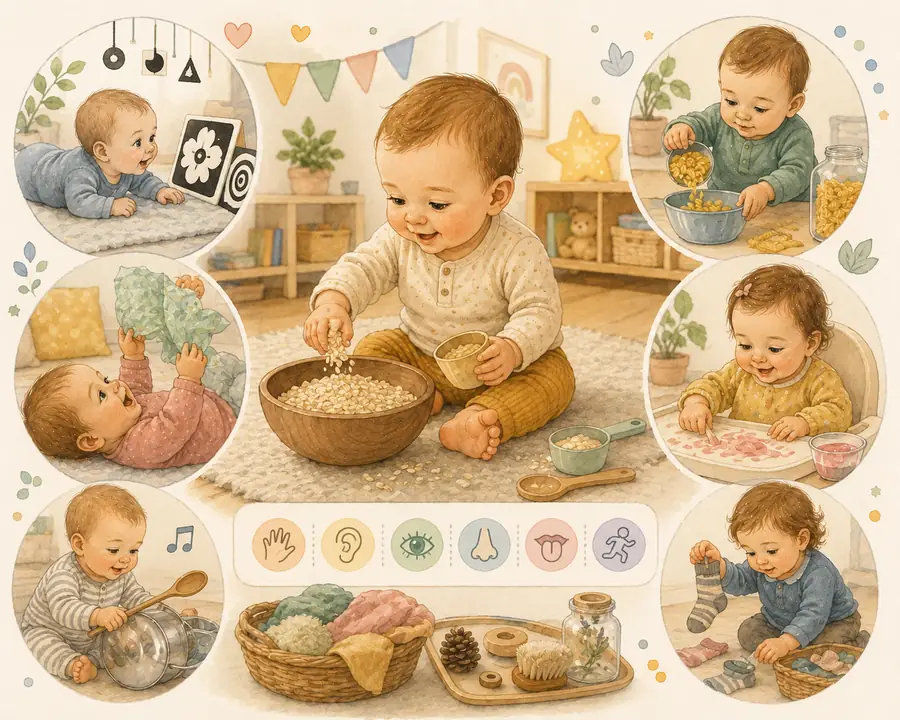Indoor sensory activities for babies: easy ideas by age
