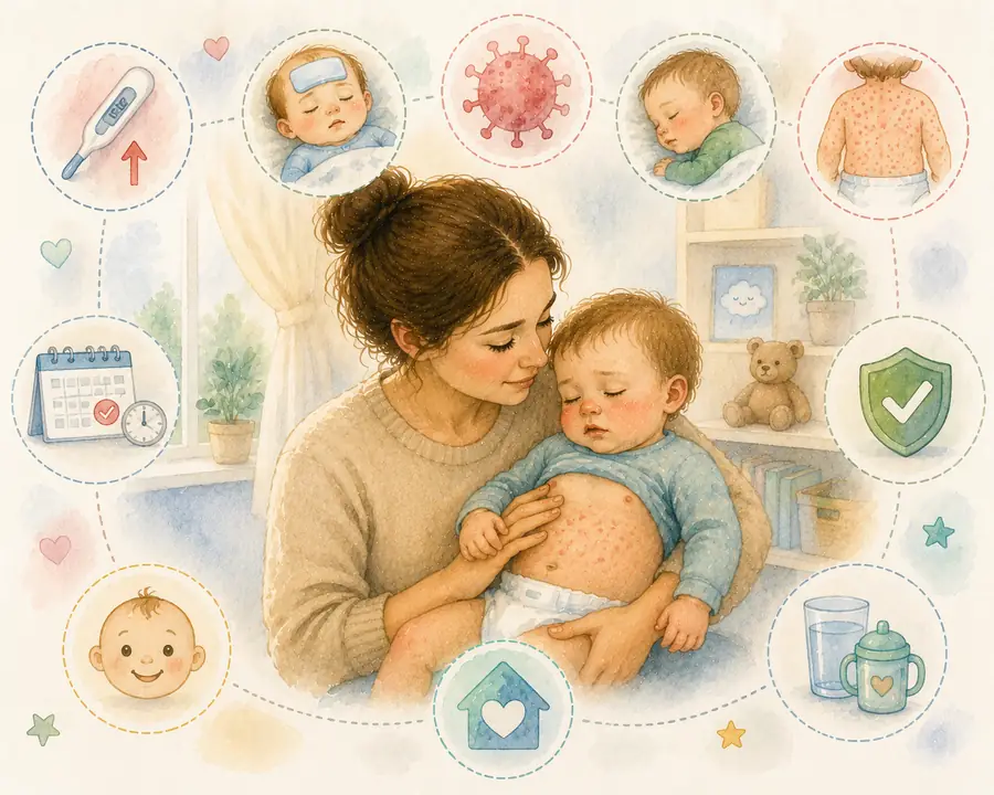 Šesta bolest (roseola) kod djece: tijek i znakovi