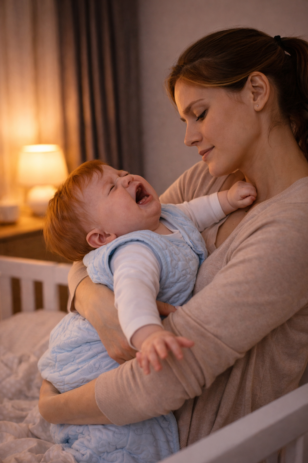 Bebe lucha contra el sueno: causas y que hacer