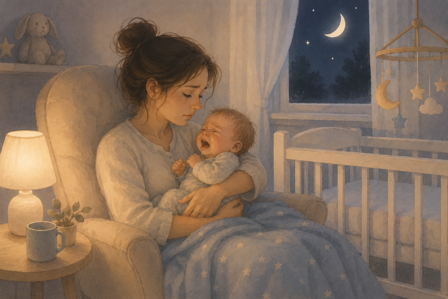 Baby Wakes Up Every Hour at Night: Causes and What Helps