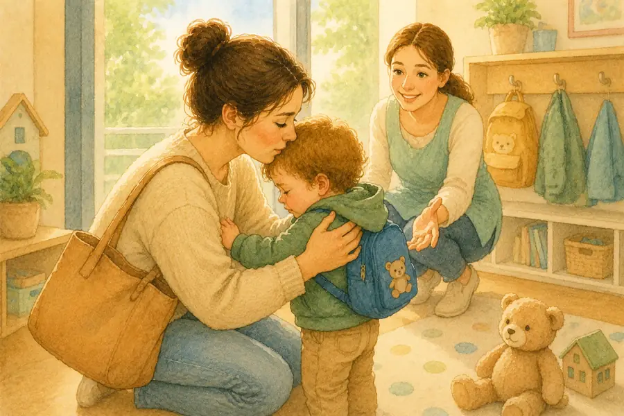 Building a Calm Daycare Goodbye Routine: A Simple Guide