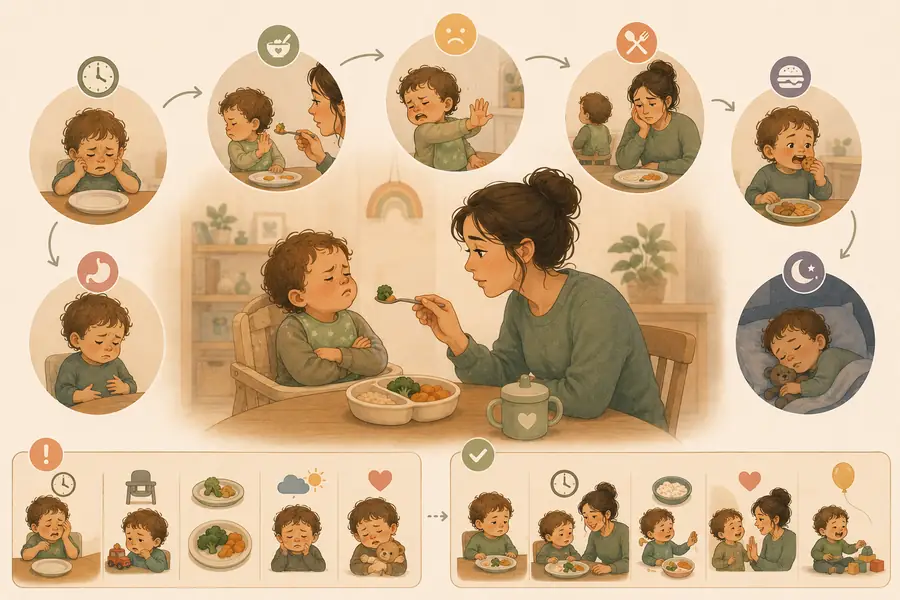 Toddler Refuses Food? What Patterns Usually Cause It