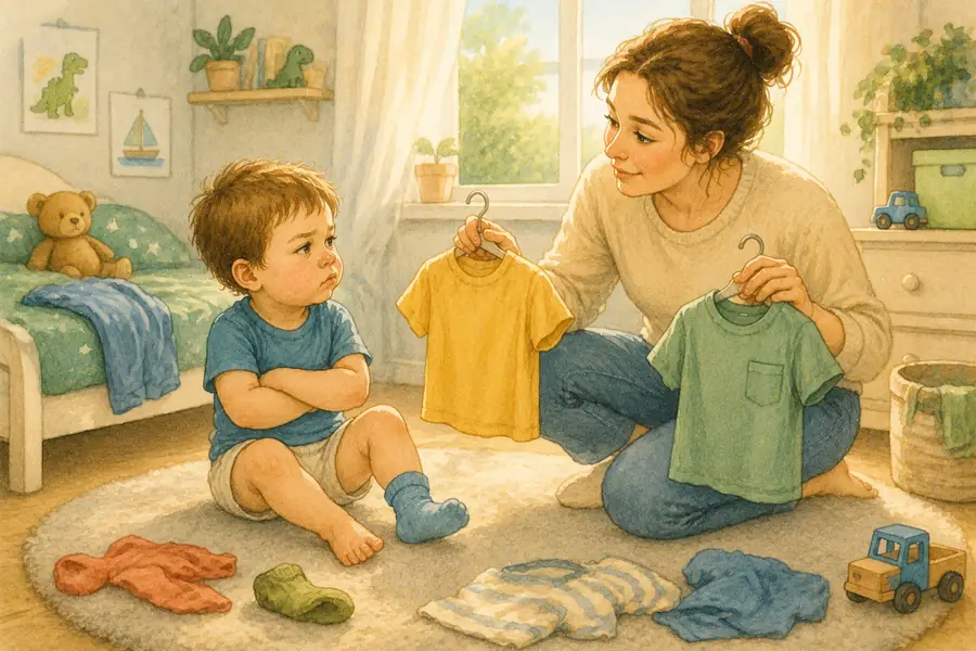 Toddler Refuses to Get Dressed: How to End the Battle