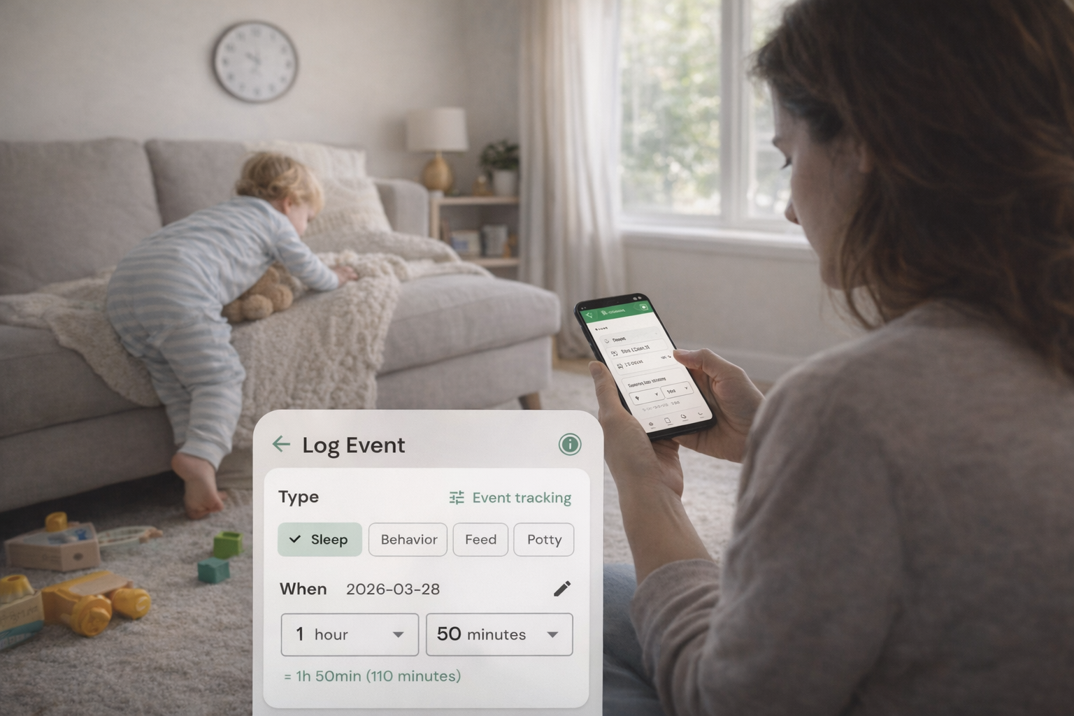 Como pasar de 2 siestas a 1 con KidyGrow (sin caos en la noche)