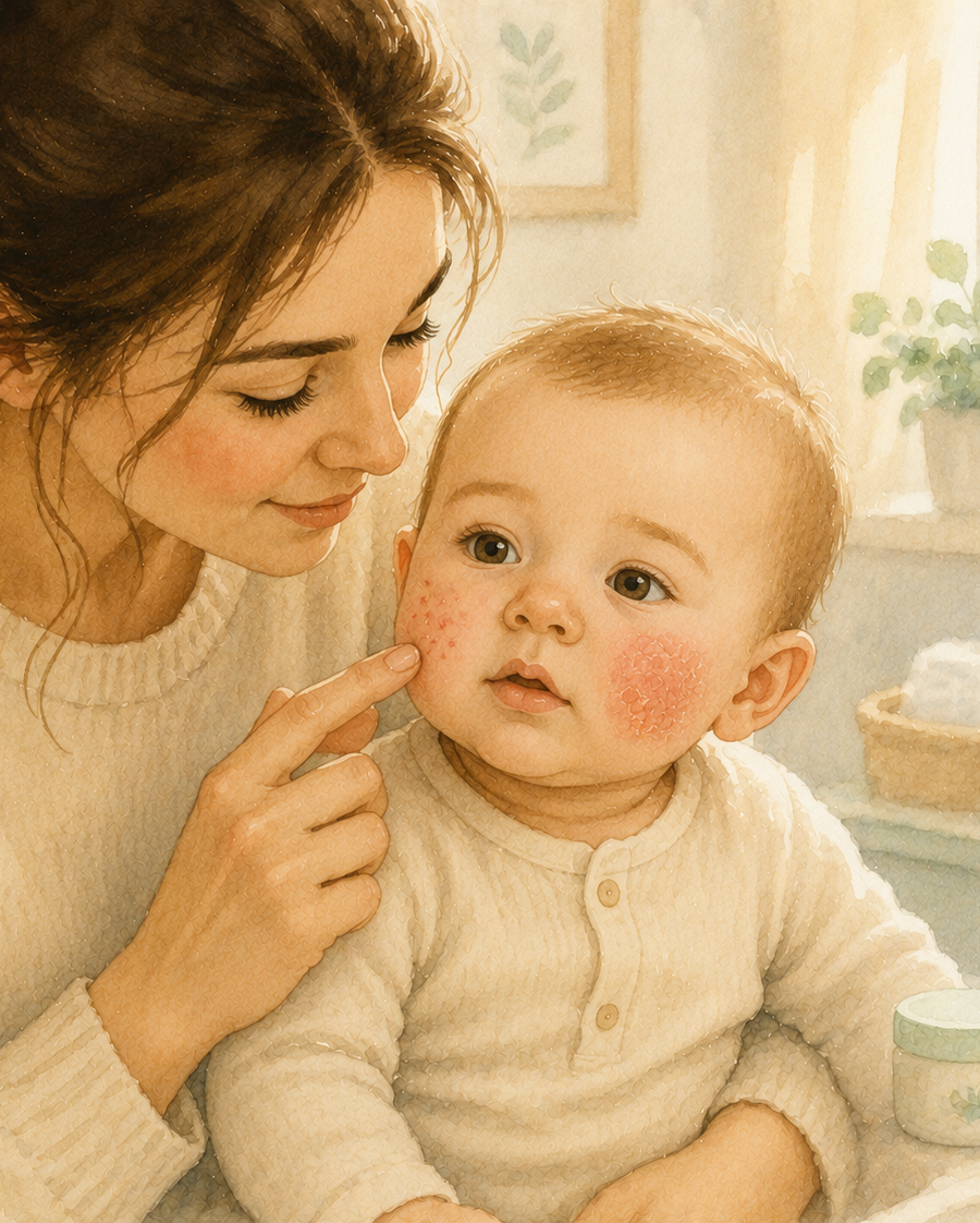 Baby eczema vs. baby acne: how to tell the difference
