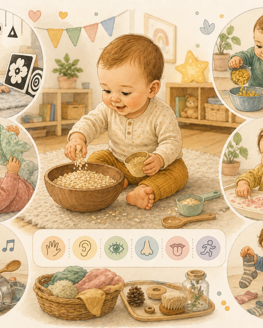 Indoor sensory activities for babies: easy ideas by age