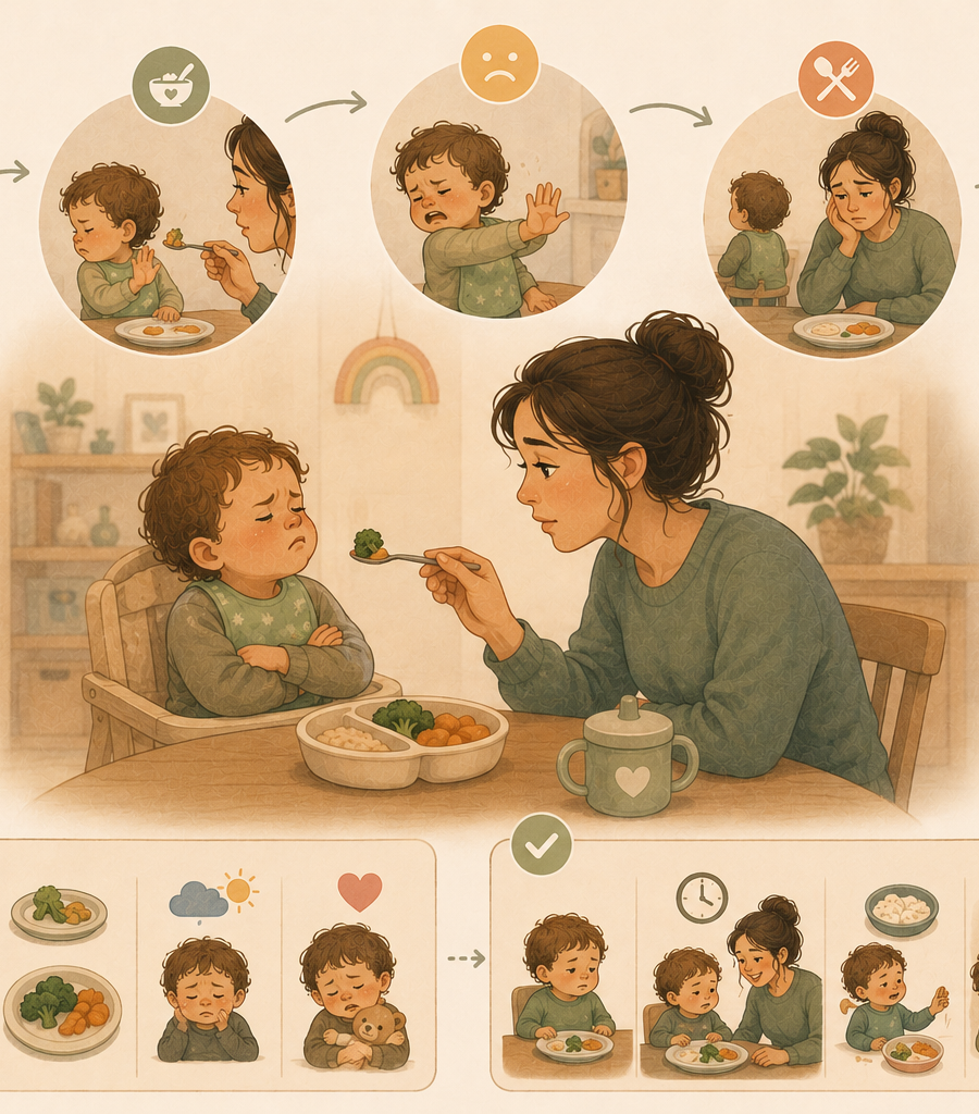 Toddler Refuses Food? What Patterns Usually Cause It